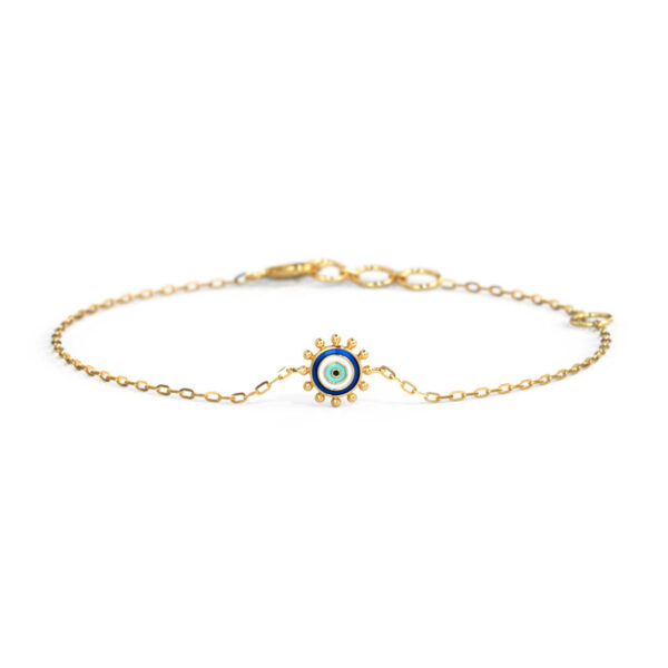 Petite Evil Eye Gold Bracelet