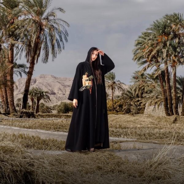 Regal Draped Jersey Abaya With Inner Belt – Royal Plum (Copy)