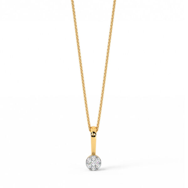 Sphere Grids Diamond Pendant